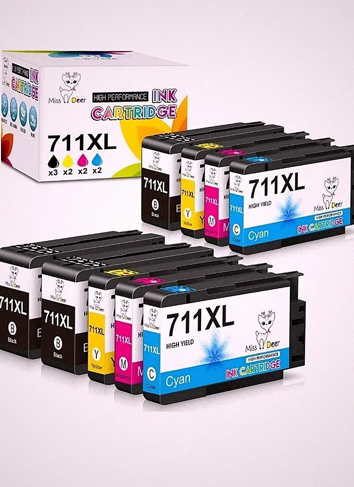711XL Ink Cartridges High Yield Combo Pack for hp 711 Ink