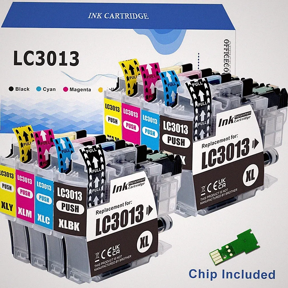 8Pk LC3013 High Yield Ink for Brother MFC-497DW MFC-491DW MFC-895DW MFC-690DW
