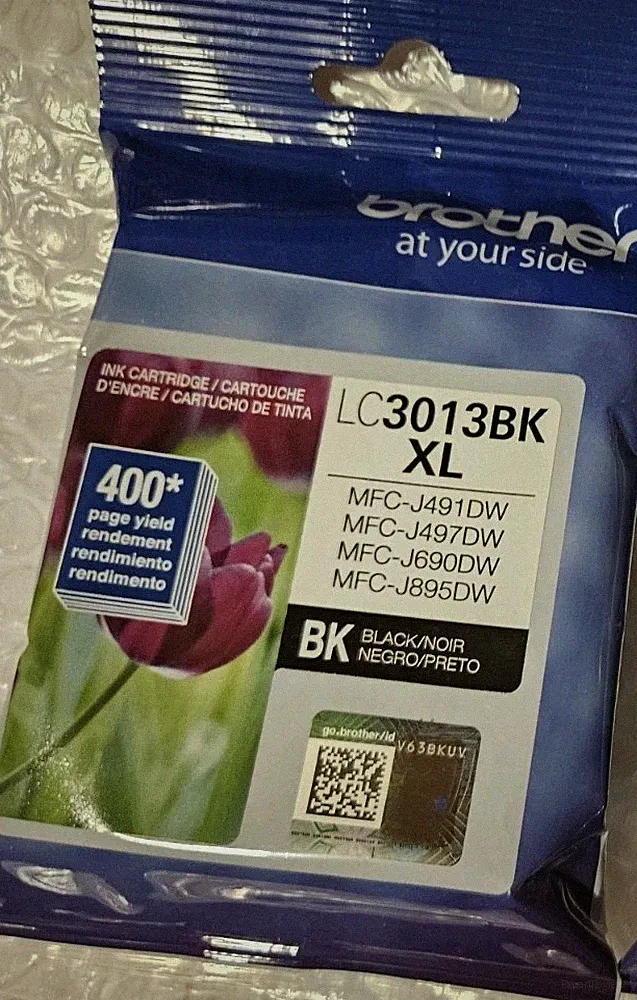 Brother LC3013BK-XL HighYield Ink Cartridge, up to 400 Pages,Black EXP 2027.