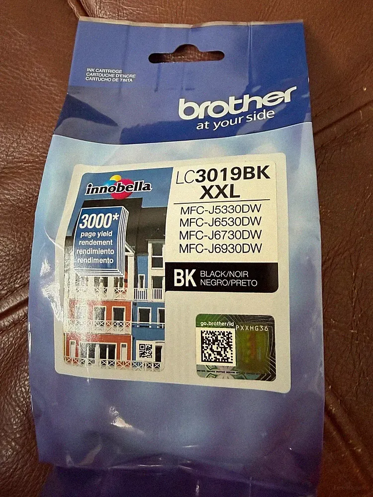 Brother LC3019BK XXL BLACK Super High-Yield Ink Cartridge Exp 03/2027 SEALED OEM