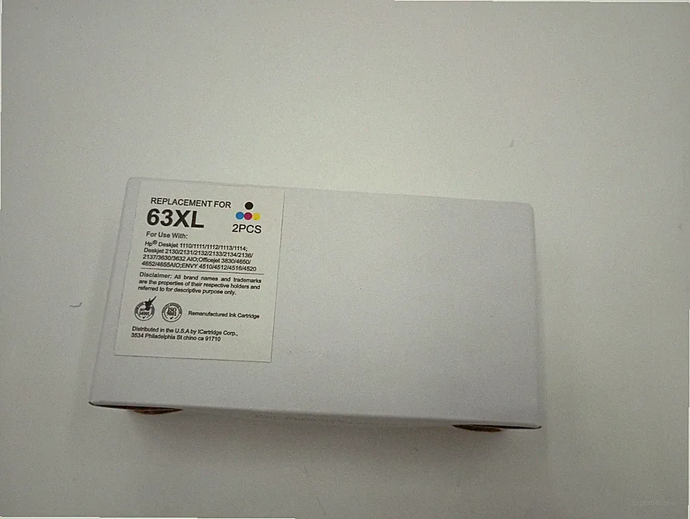 BUN TONER 63XL BLACK & TRI-COLOR PRINTER INK CARTRIDGES HIGH YIELD FOR HP