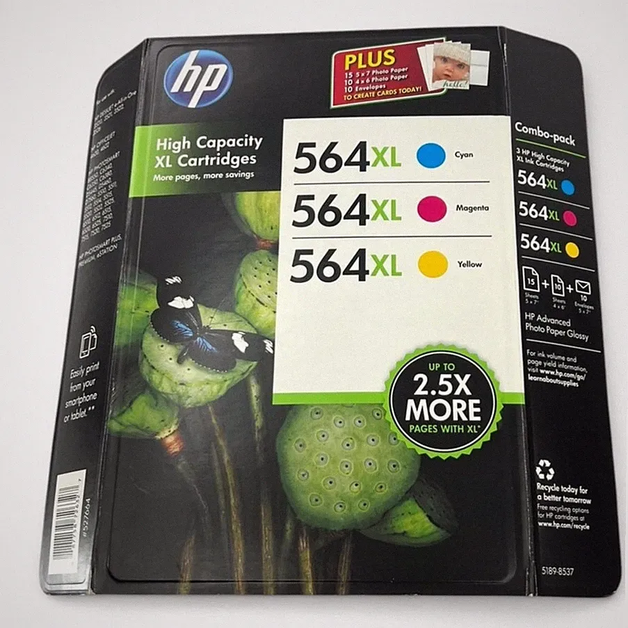 Combo pack HP 564XL High Yield Ink Cartridges Printer HP multi-cartridge ink
