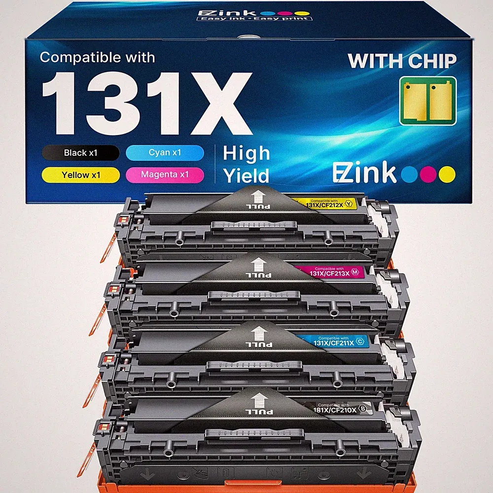 Ez Ink 131X Toner Cartridge 4 Pack Compatible Hp Laser Printer High Yield