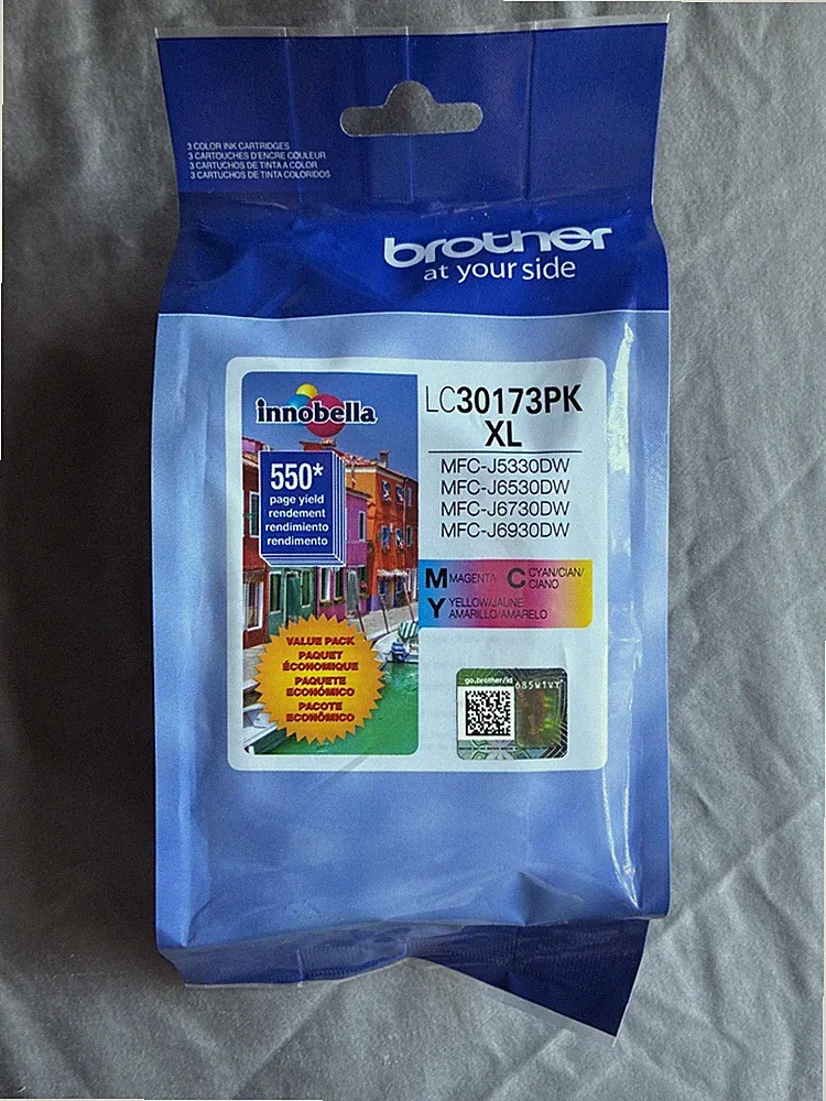 Genuine Brother LC 3017 LC30173PK XL Color Ink Cartridges High Yield Exp 10/2026