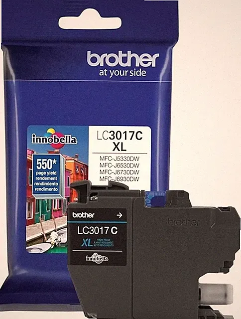 GENUINE Brother LC-3017 XL Cyan Ink for MFC-J5330DW MFC-J6530DW MFC-J6930DW