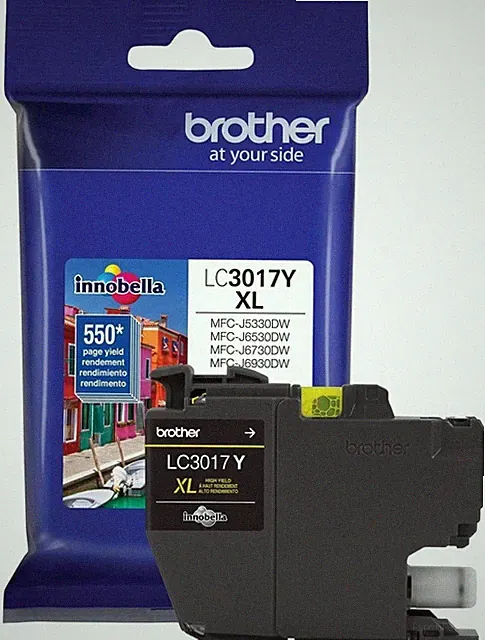GENUINE Brother LC-3017 XL Yellow Ink for MFC-J5330DW MFC-J6530DW MFC-J6930DW