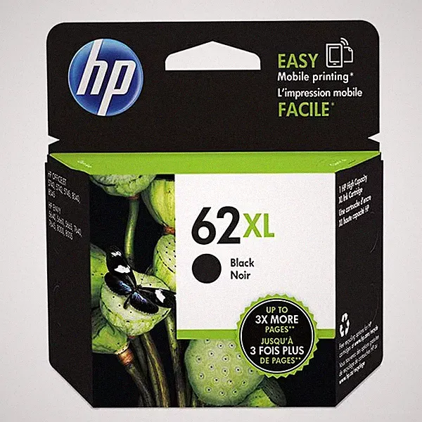 Genuine HP 62XL Black Ink Cartridge ~600 pages C2P05AN Original Exp - 05/27