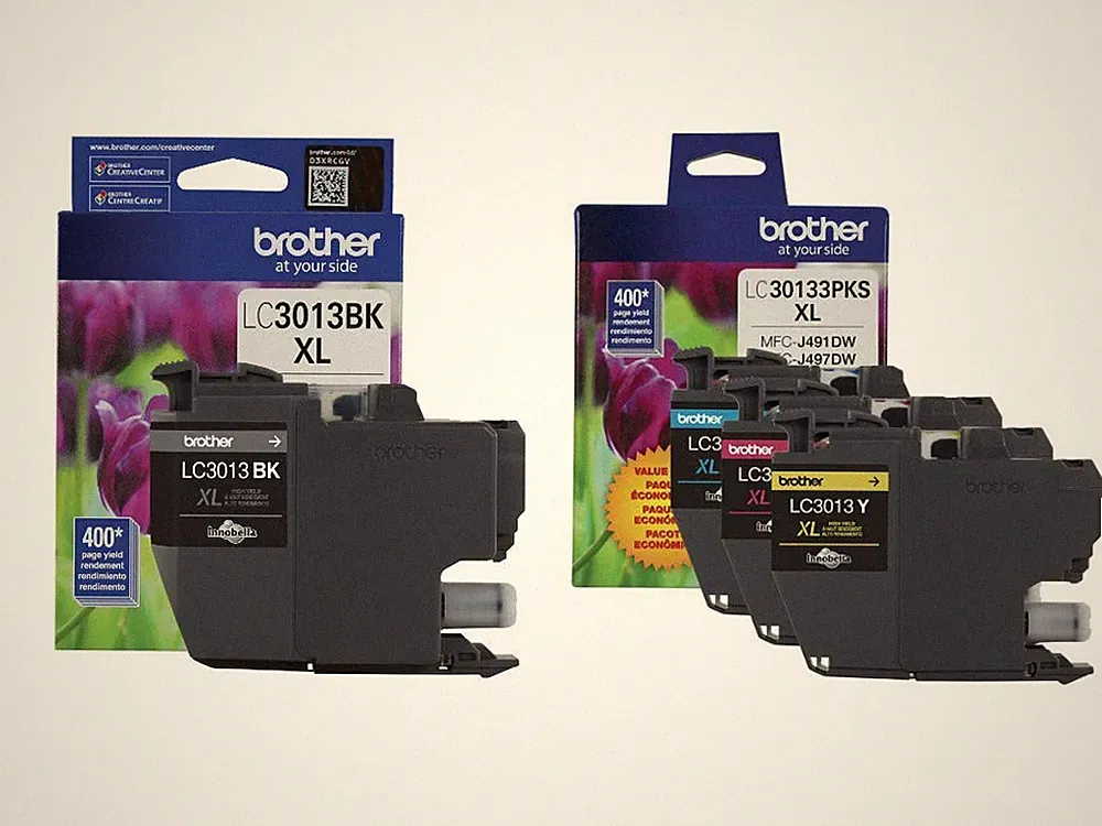 Genuine LC3013BK, LC30133PKS High Yield Black, Cyan, Magenta and Yellow Ink C...