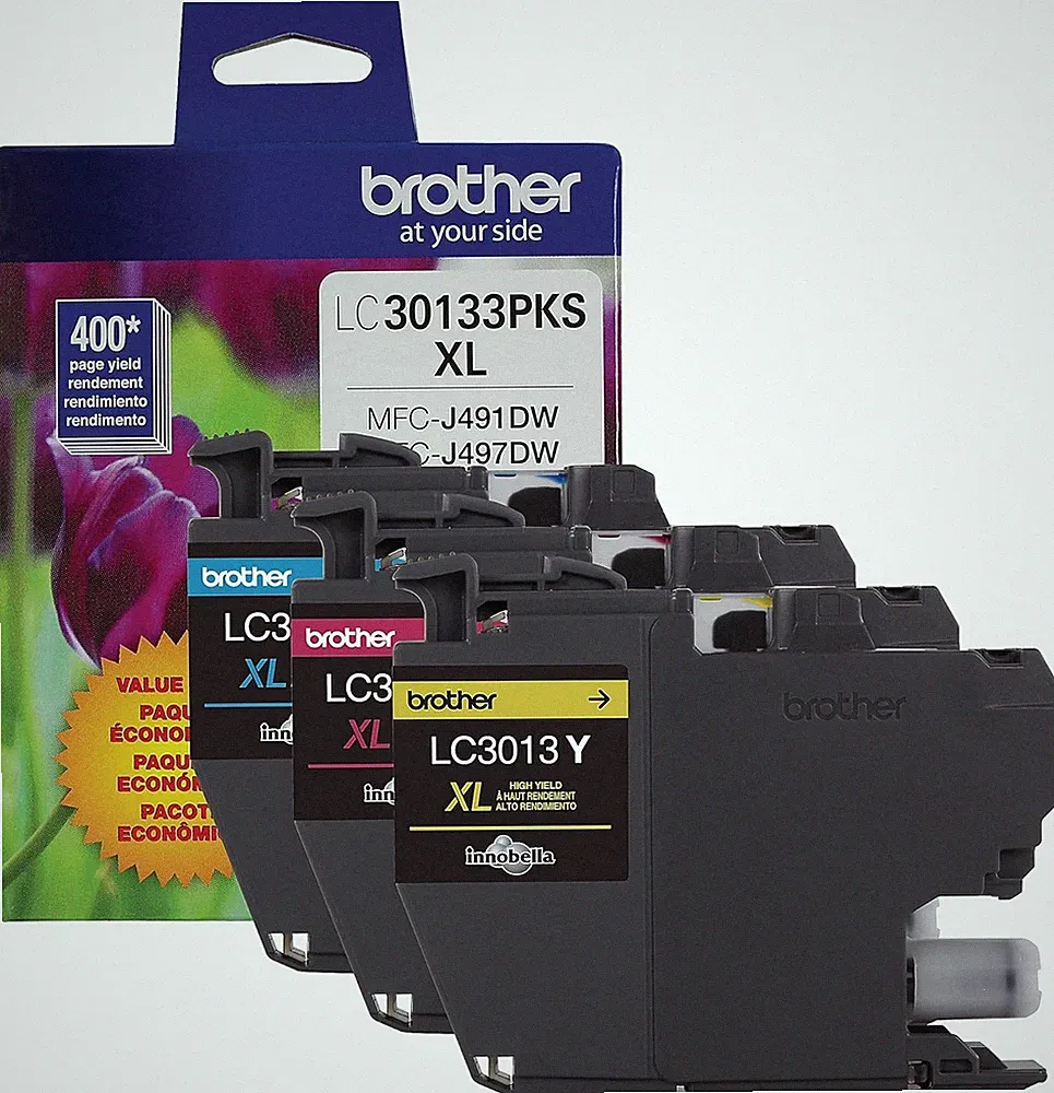 High-Yield Color Printer Ink Cartridges LC3013 3-Pack for Work Smart Series - Pr