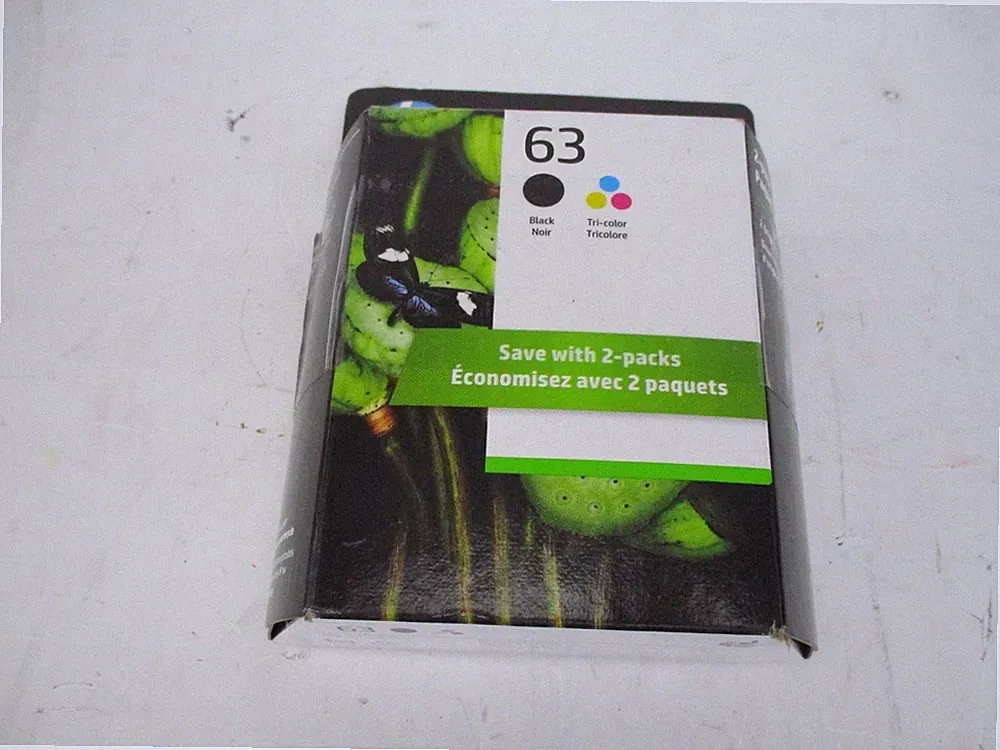 HP 63 XL Black Ink Cartridge High Yield Genuine OEM Original HK0062BX*2 *READ*