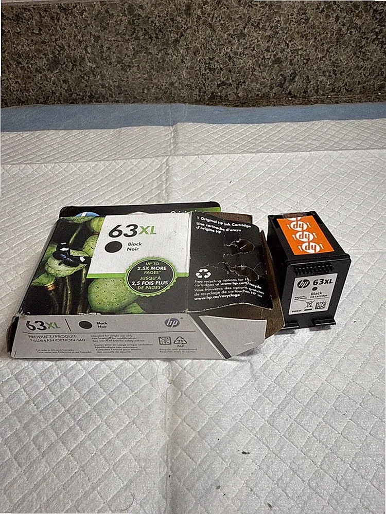 New HP 63 XL Black Ink Cartridge High Yield Genuine OEM Jun 2020