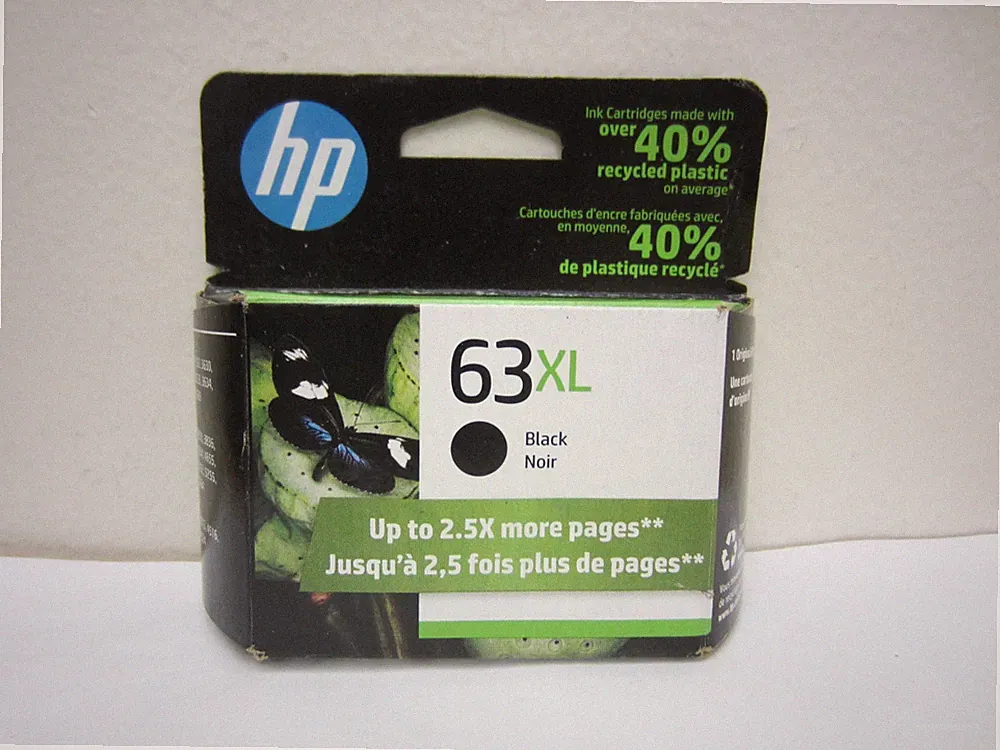 New HP 63 XL Black Ink Cartridge High Yield Genuine OEM Original Sealed May 2023